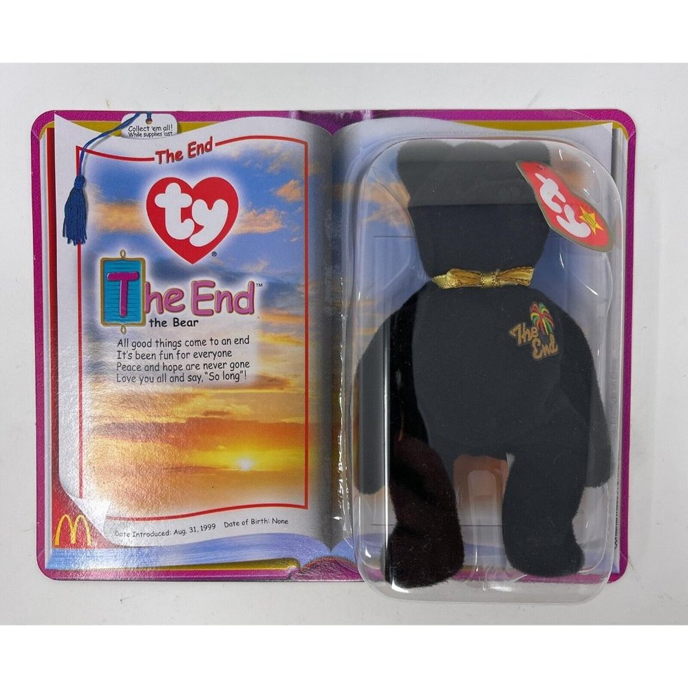 Ty Beanie Baby The End 1999 Y2k Millennium Teddy Bear‎  RARE
